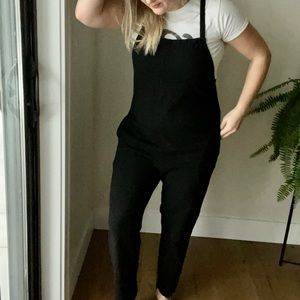 Black soft cotton romper from Known Supply size M (Cadence Overall)